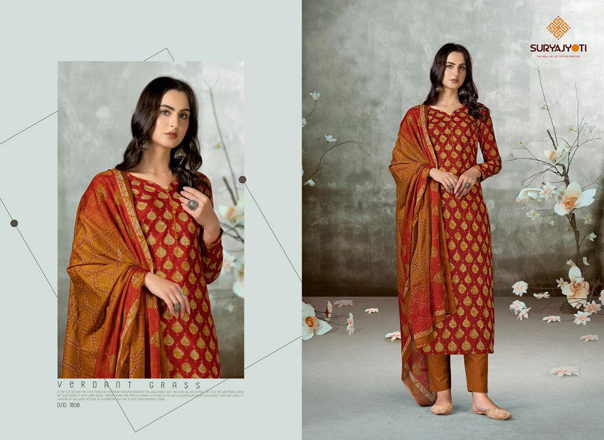 Suryajyoti Nargis Vol 18 Casual Wear Wholesale Printed Cotton Dress Material
